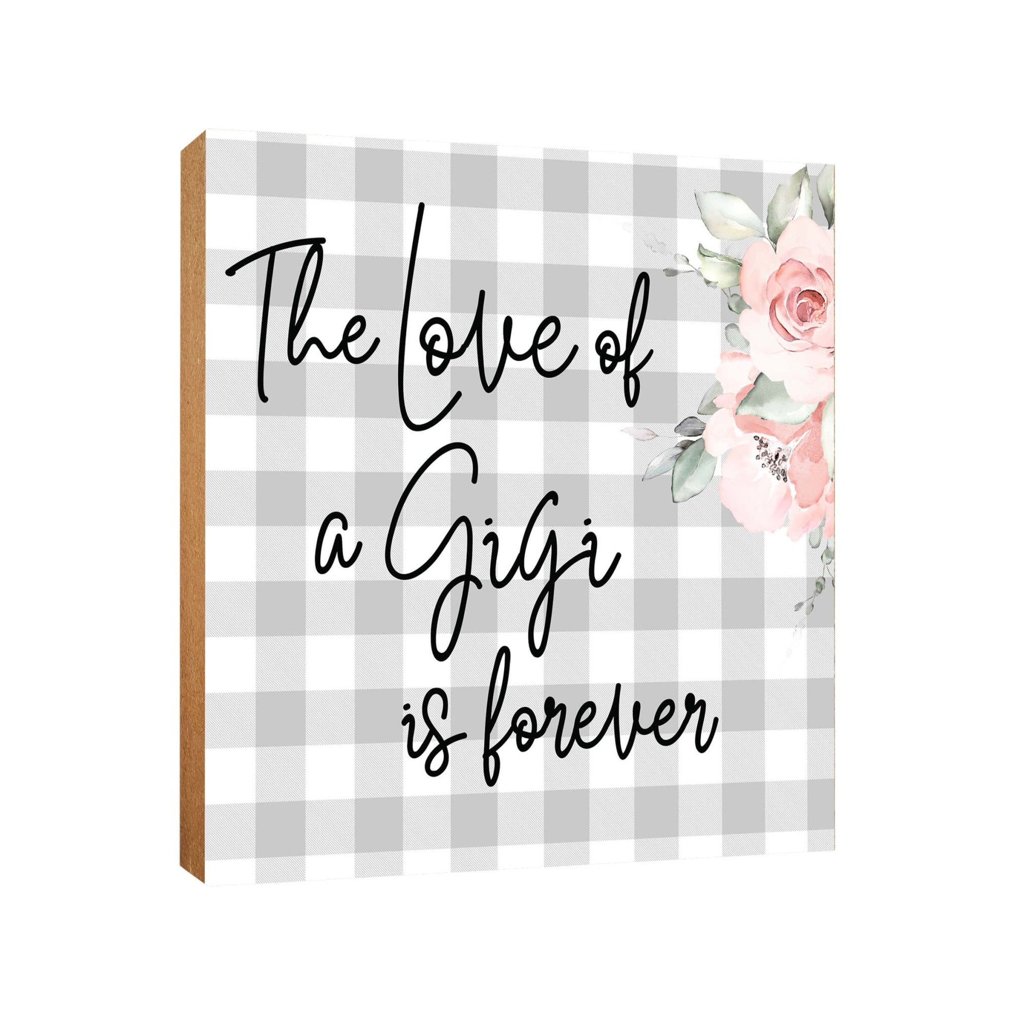 Wooden Unique Shelf Decor and Table Top Signs for Grandmother - The Loved Of A - LifeSong Milestones