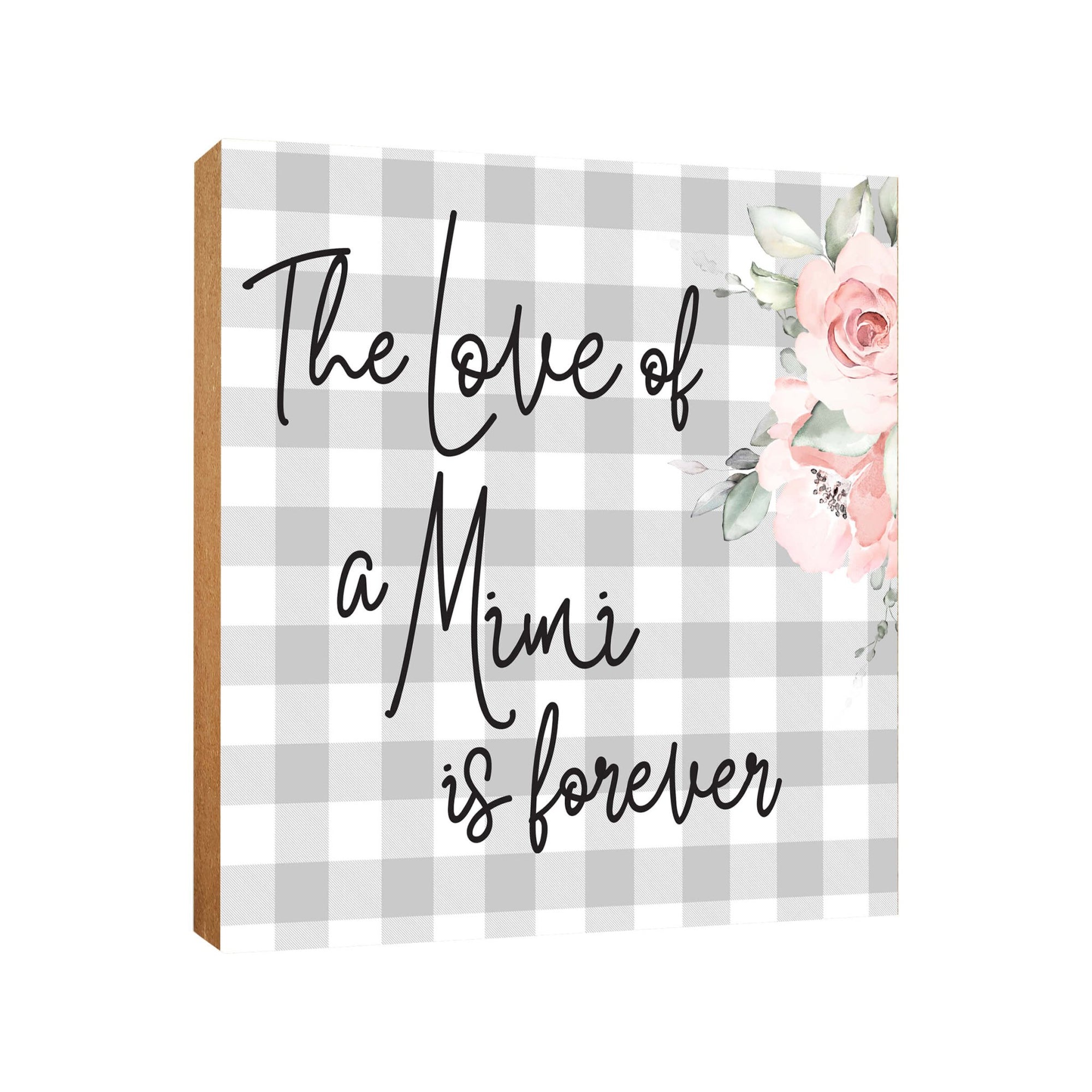 Wooden Unique Shelf Decor and Table Top Signs for Grandmother - The Loved Of A - LifeSong Milestones