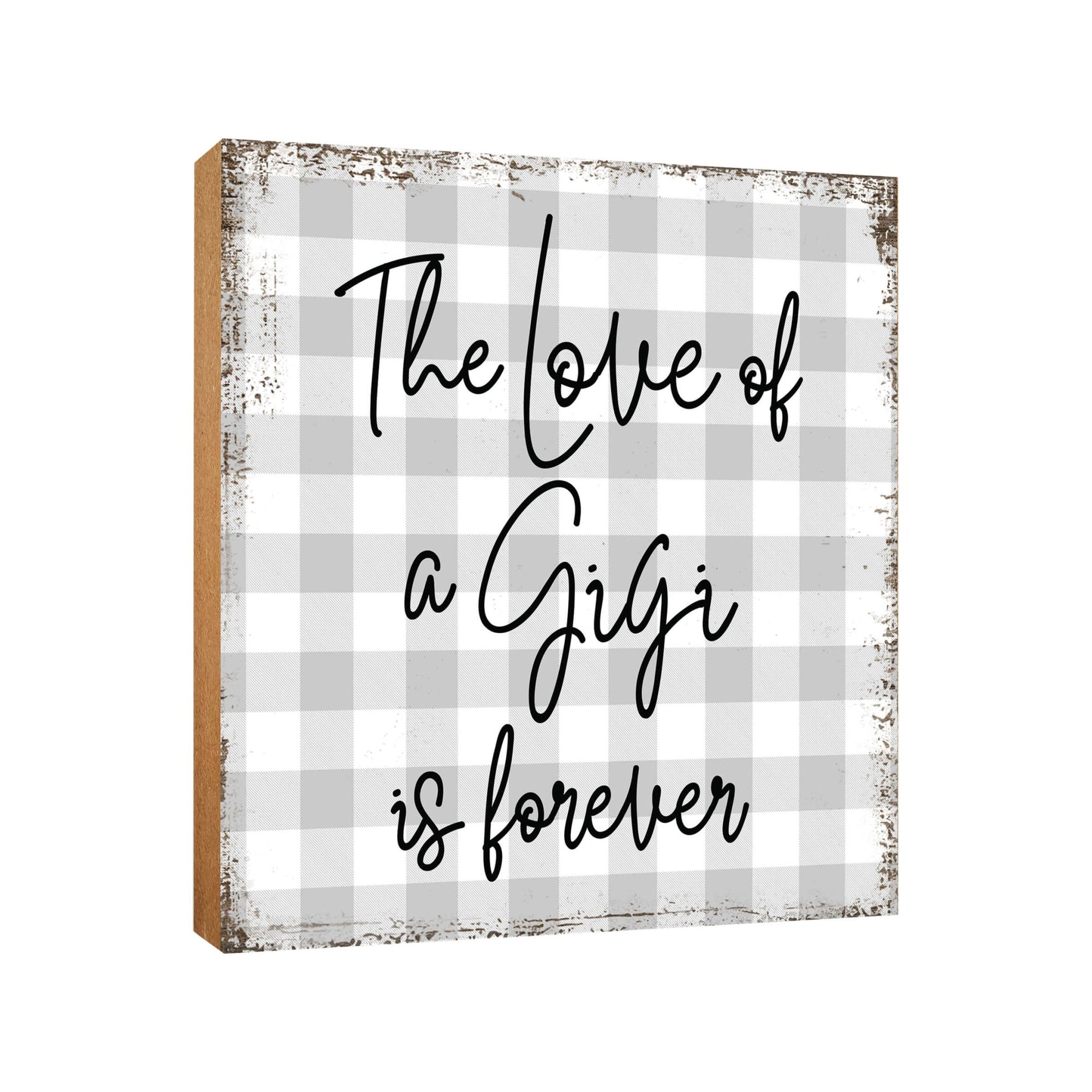 Wooden Unique Shelf Decor and Table Top Signs for Grandmother - The Loved Of A - LifeSong Milestones