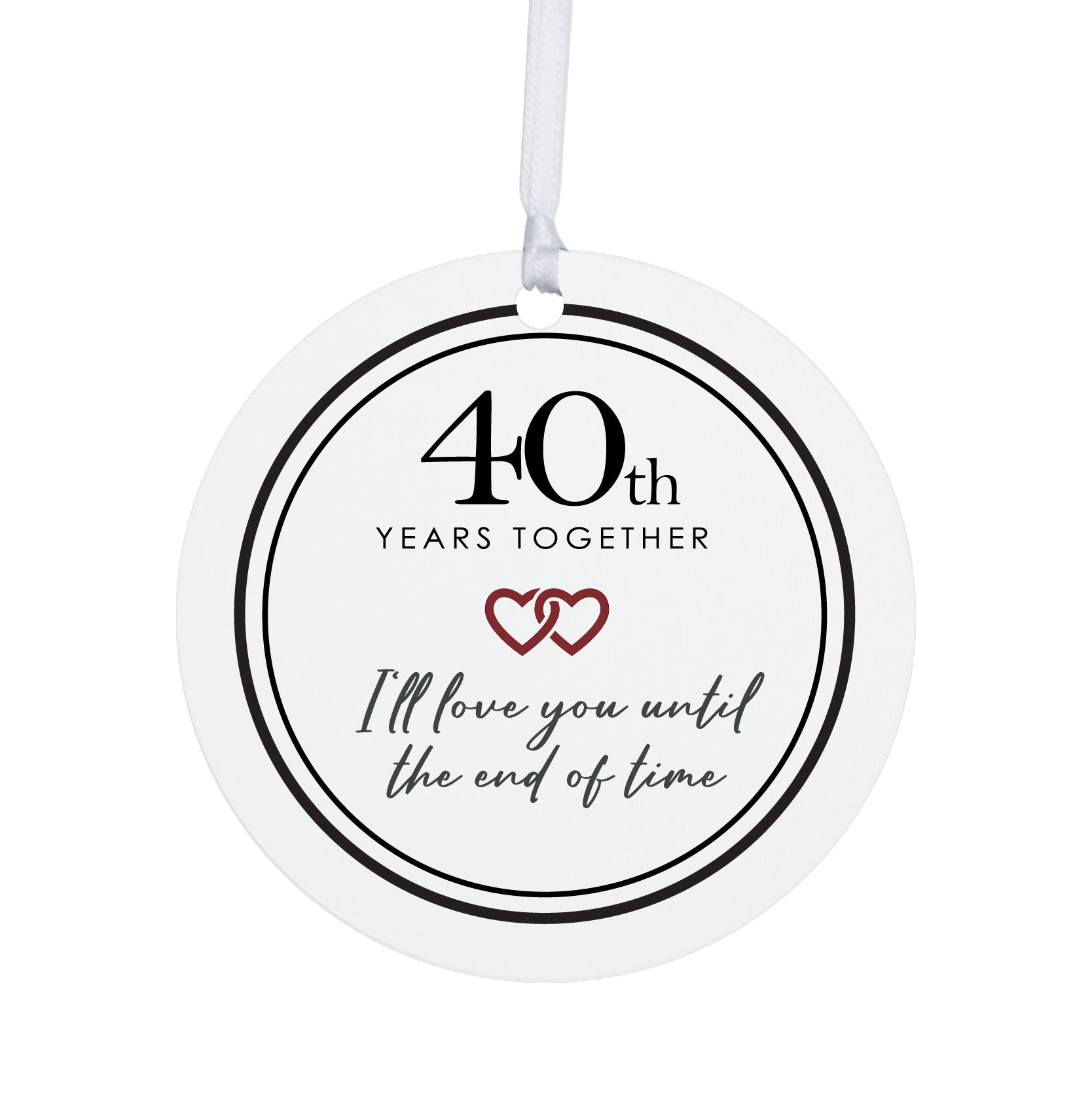 40 Years of Marriage - Happily Married Couple - 40th Wedding Anniversary  Gift