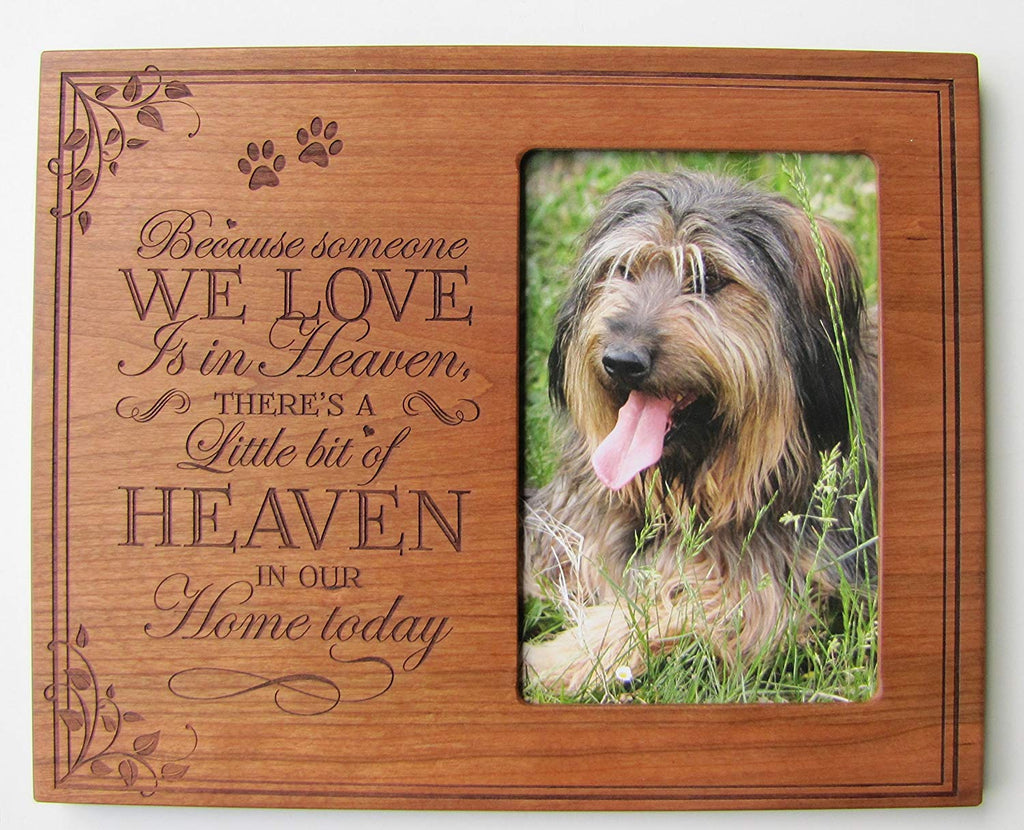 9 x 9.25 'Beloved Friend' Wood 4x6 Pet Memorial Photo Frame