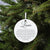 Boss / Leader White Ornament With Inspirational Message Gift Ideas - Leader (n.) - LifeSong Milestones