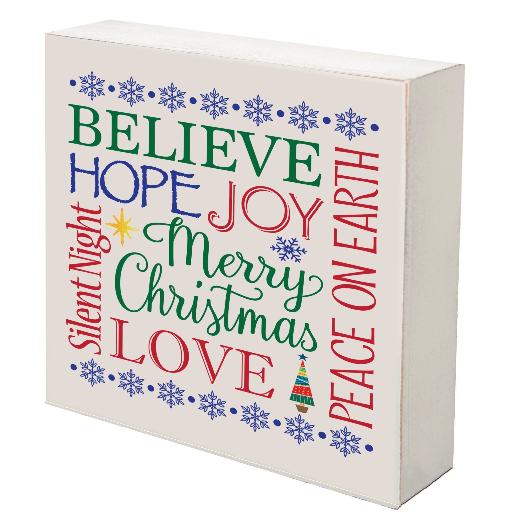 Merry Christmas Decoration Shadow Box Hope Joy Believe - LifeSong ...