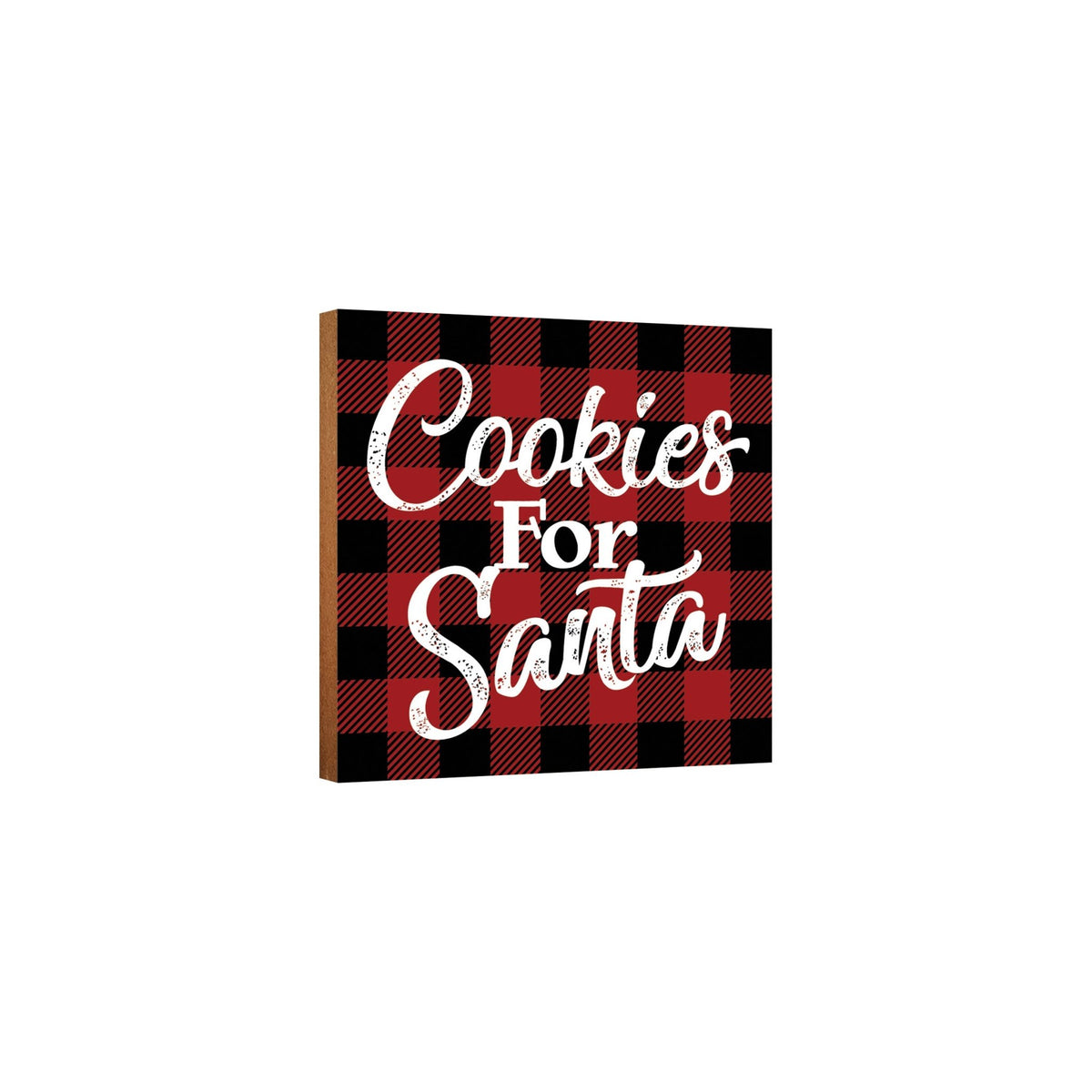 Cookies for Santa | Wooden Christmas Sign 6x6 - LifeSong Milestones