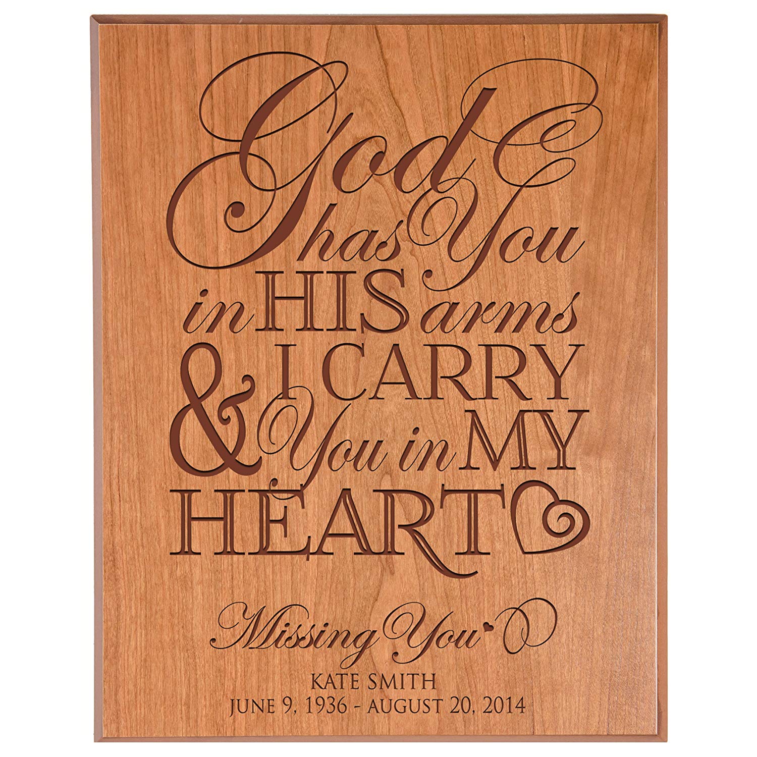 Psalm 121 vs 2-4 Laser Engraved Wooden Plaque