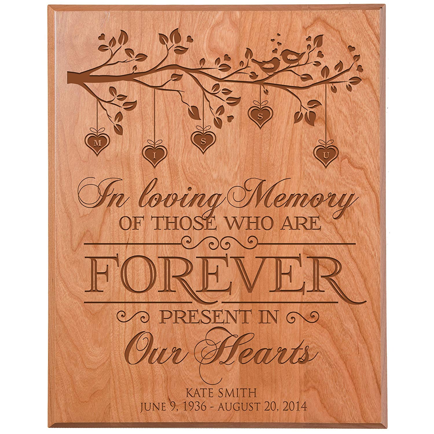 Memorial Remembrance Gift Wall Plaque Decoration Forever in Our