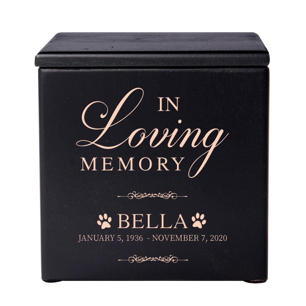 Custom Engraved Pet Memorial Cremation Keepsake Urn Box Holds 49