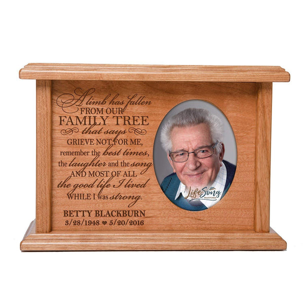 Memorial Cremation Photo Urn for Human Ashes Personalized and Engraved ...