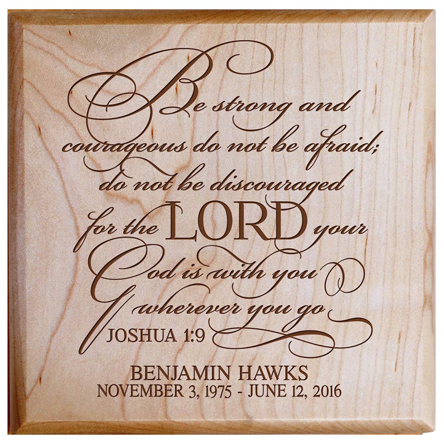 Custom Engraved Funeral Keepsake Urn Box For In Loving Memory