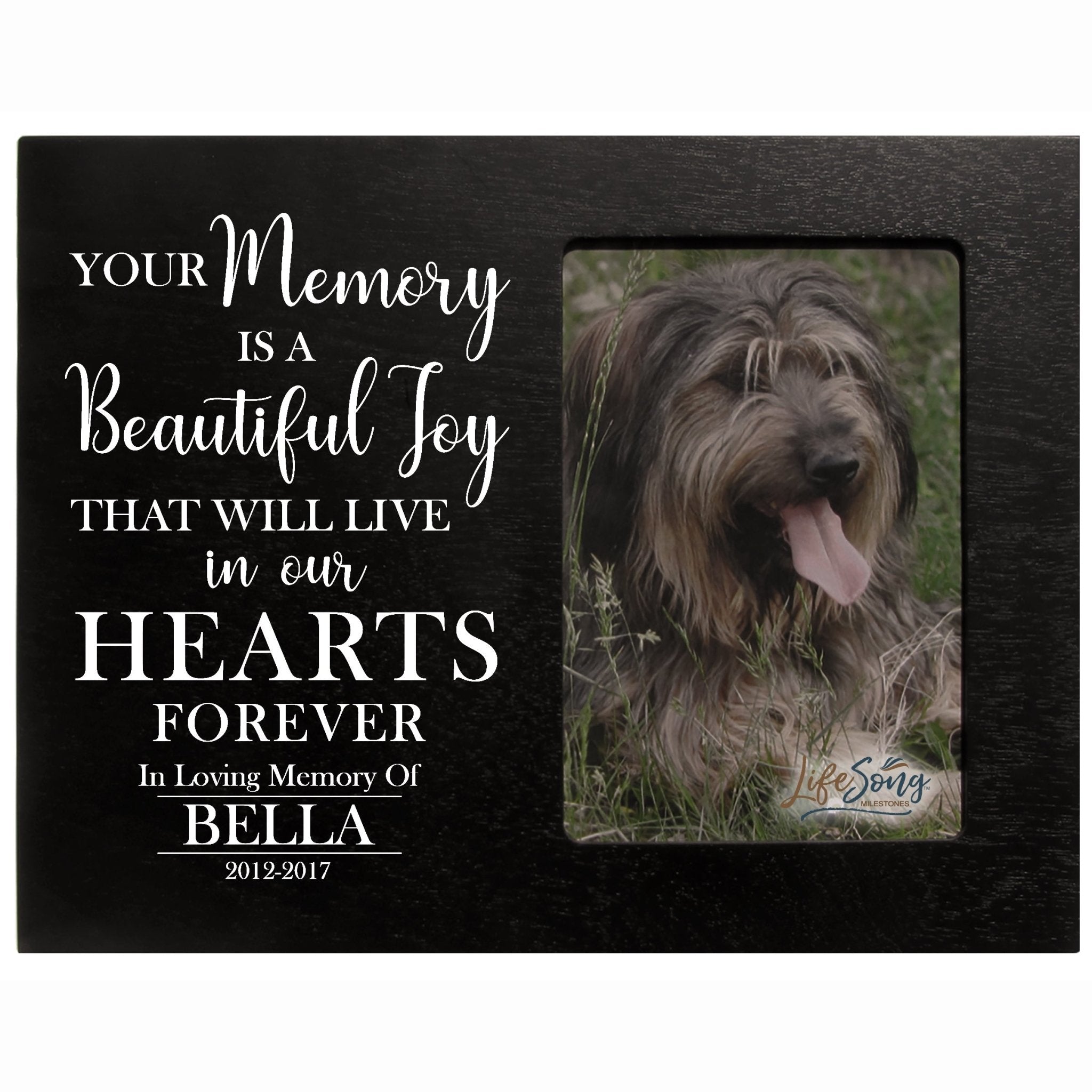 LifeSong Milestones Pet Memorial Photo Frame - Sympathy & Bereavement Gifts