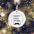 Dads White Ornament With Inspirational Message Gift Ideas - Best Dad Ever! (Mustache) - LifeSong Milestones