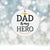 Dads White Ornament With Inspirational Message Gift Ideas - Dad Is My Hero - LifeSong Milestones