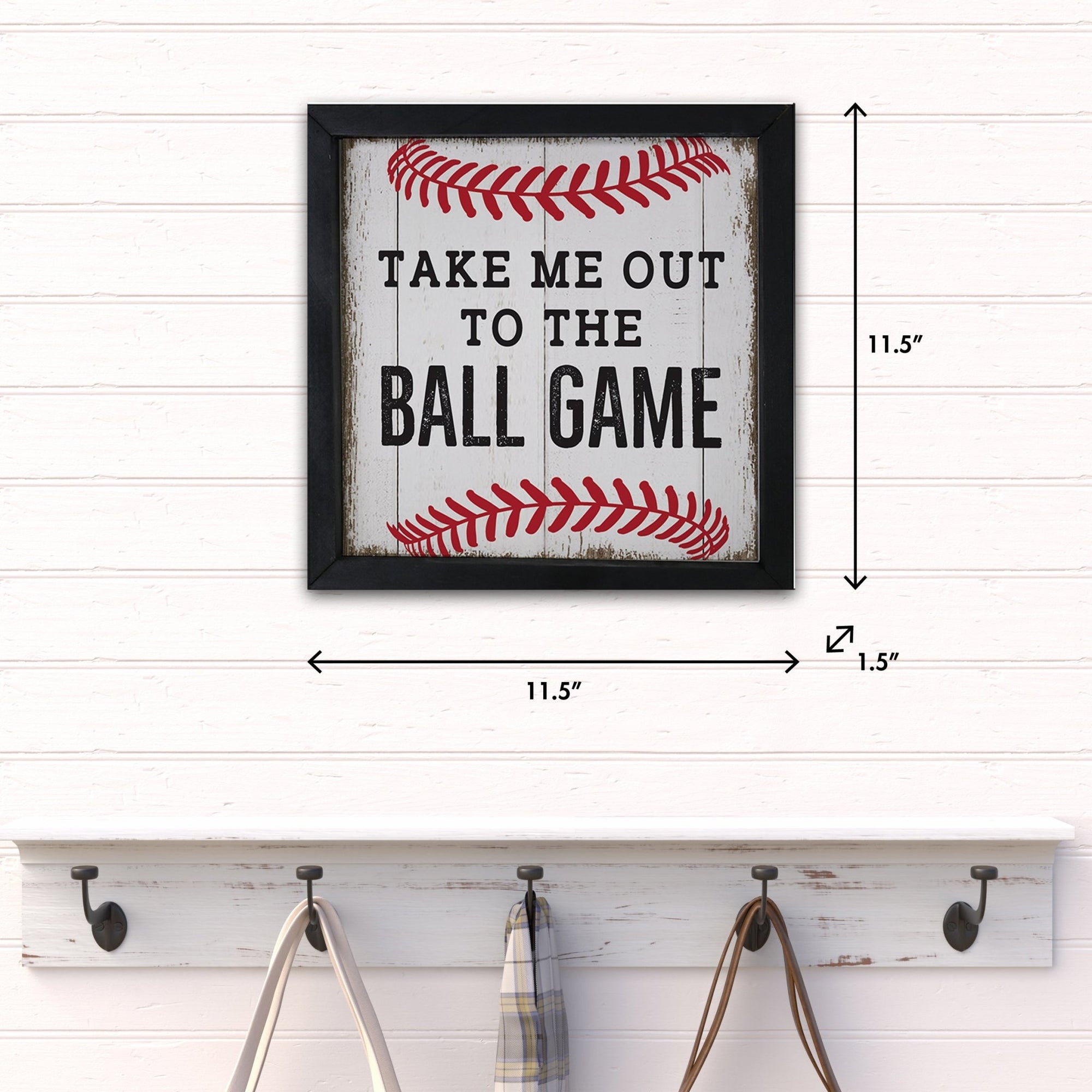 Elegant Baseball Framed Shadow Box Shelf Décor With Inspiring Bible Verses - Ball Game - LifeSong Milestones