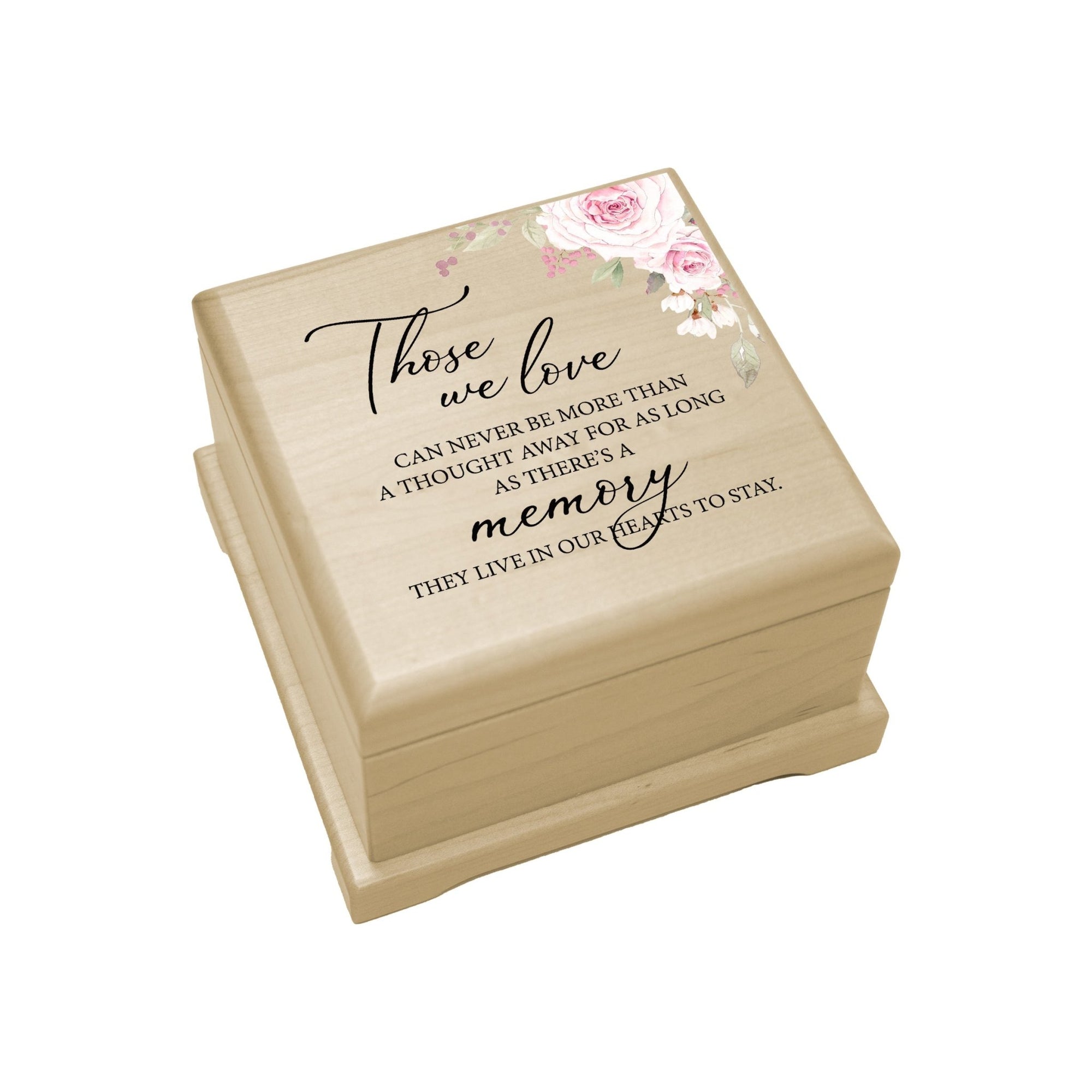 Memorial Handcrafted Wooden Keepsake Urn Box 