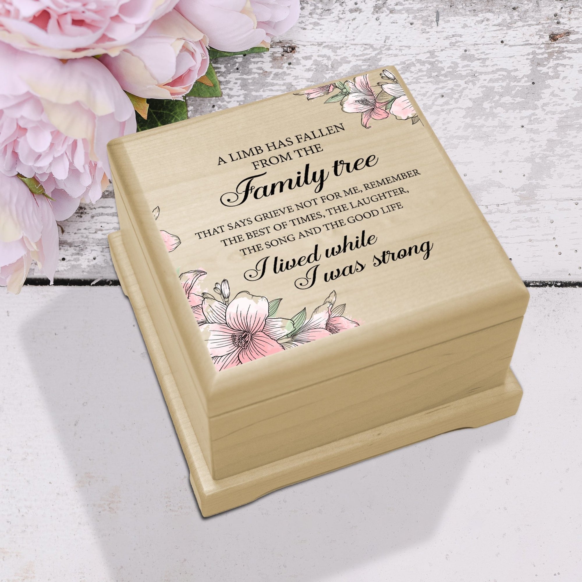 Funeral Wooden Keepsake Urn Box for Cherished Memories