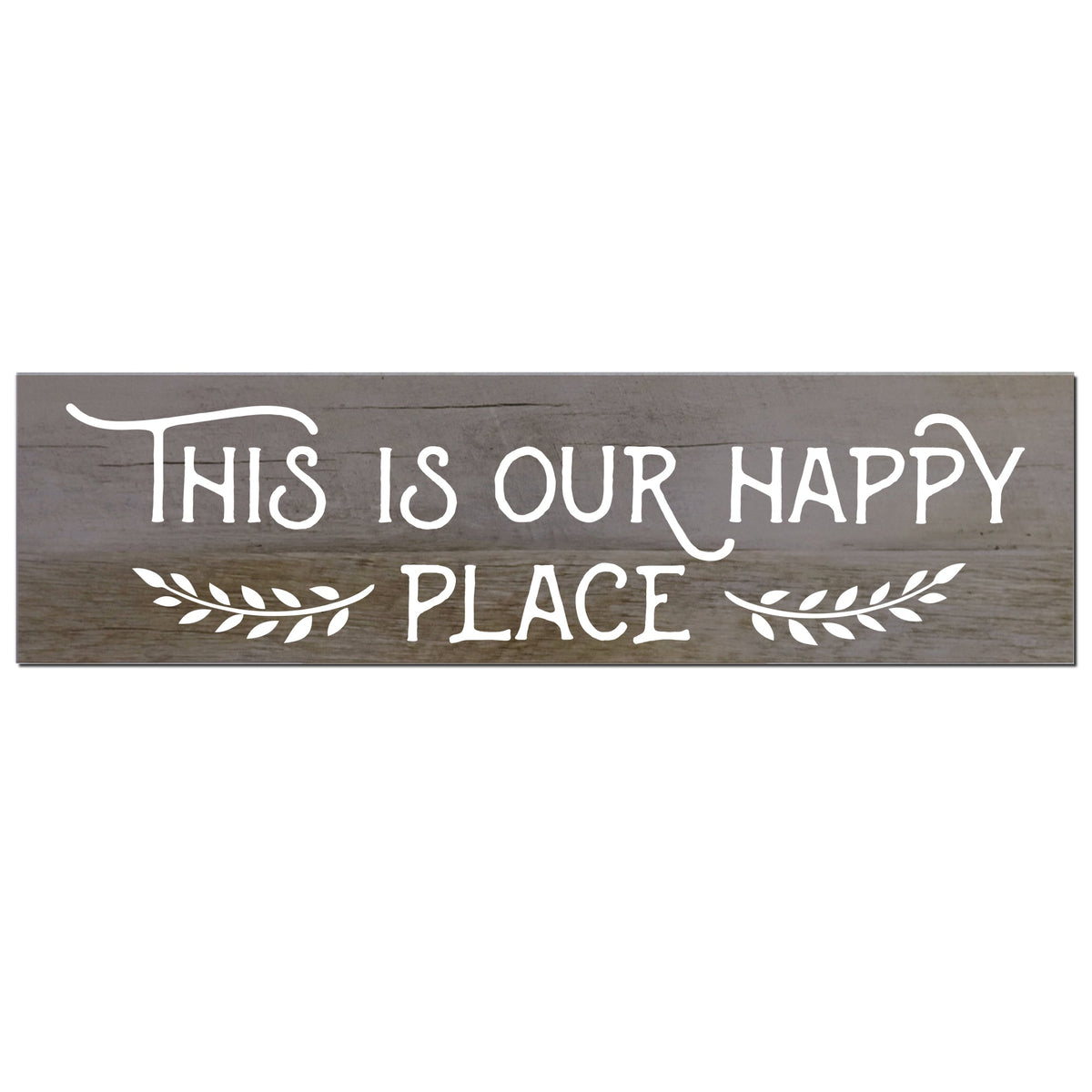 Family Barnwood Sign Home Decor - Happy Place - LifeSong Milestones