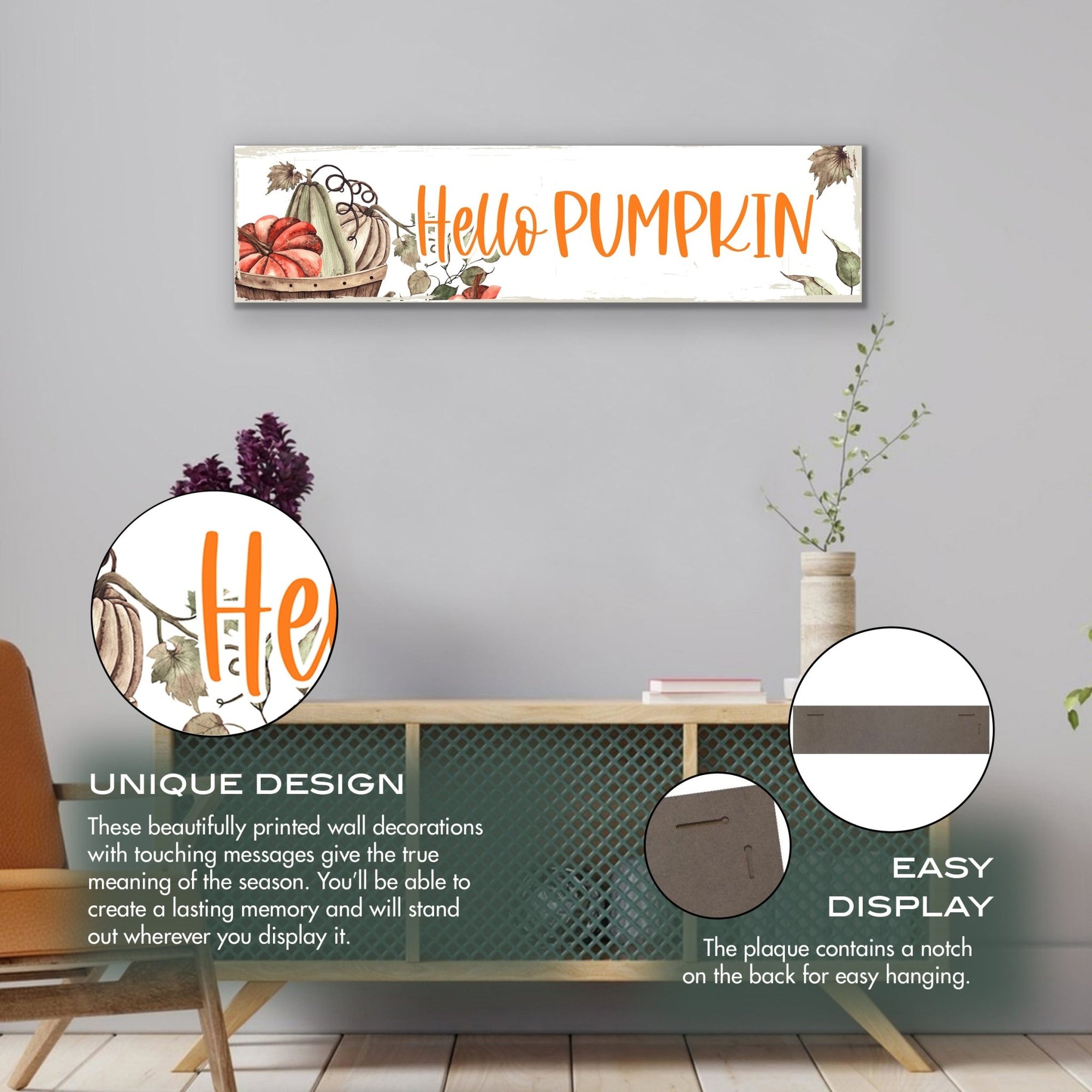 Hanging Inspirational Wall Plaque for Fall Season - LifeSong Milestones