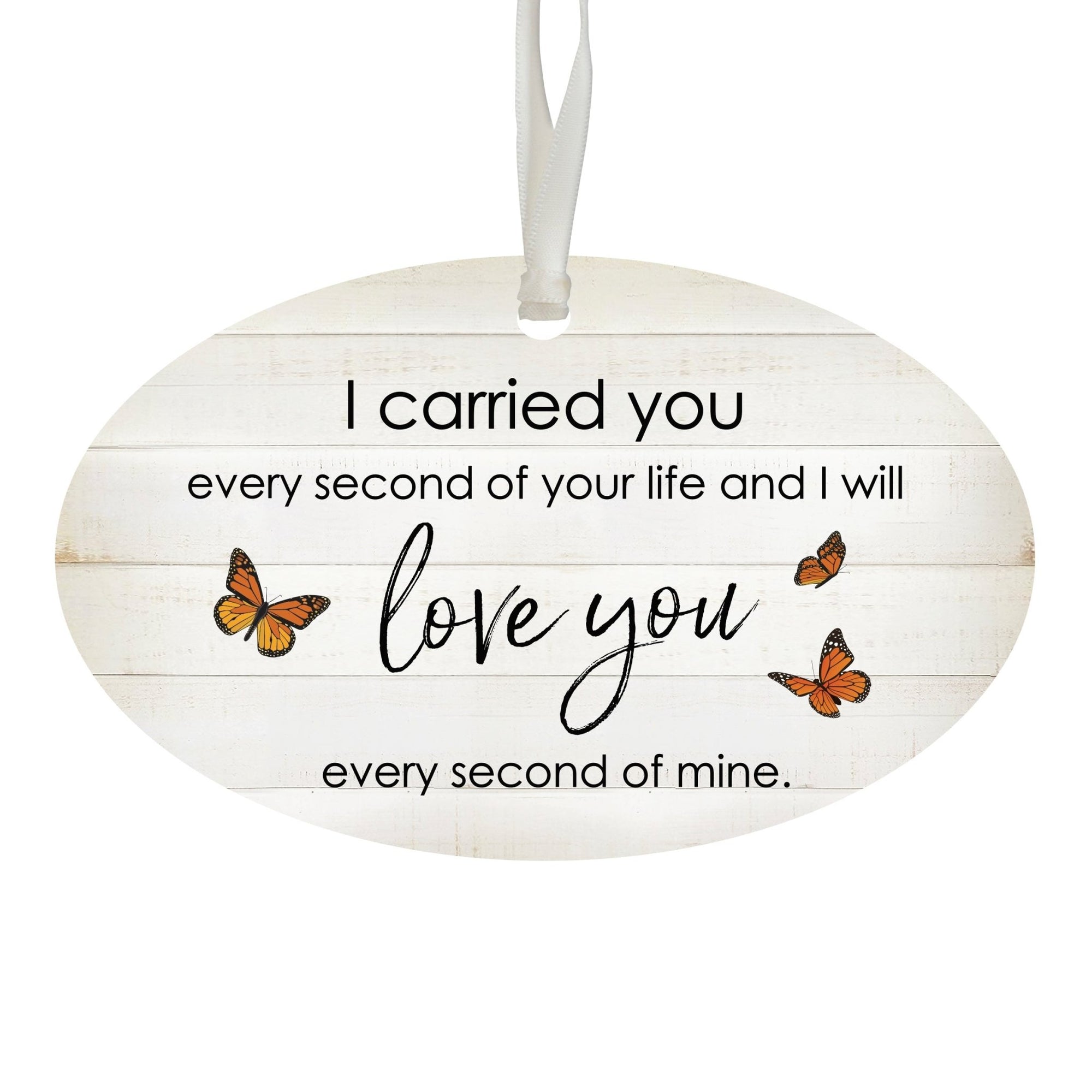 Hanging Memorial Bereavement Ornament for Loss of Loved One - I Carried You Every - LifeSong Milestones