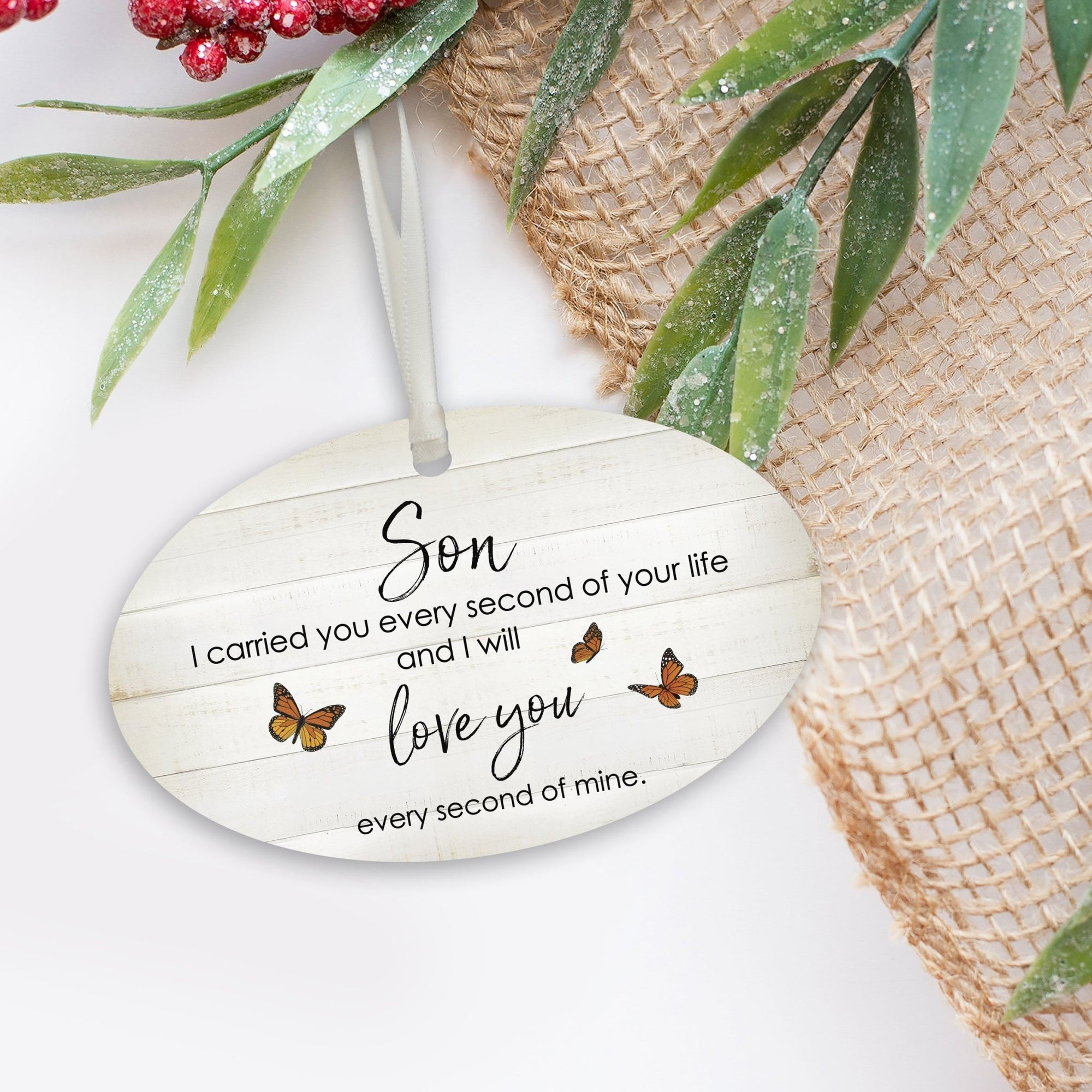 Hanging Memorial Bereavement Ornament for Loss of Loved One - I Carried You Every - LifeSong Milestones