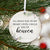 Hanging Memorial Round Ornament for Loss of Loved One - LifeSong Milestones