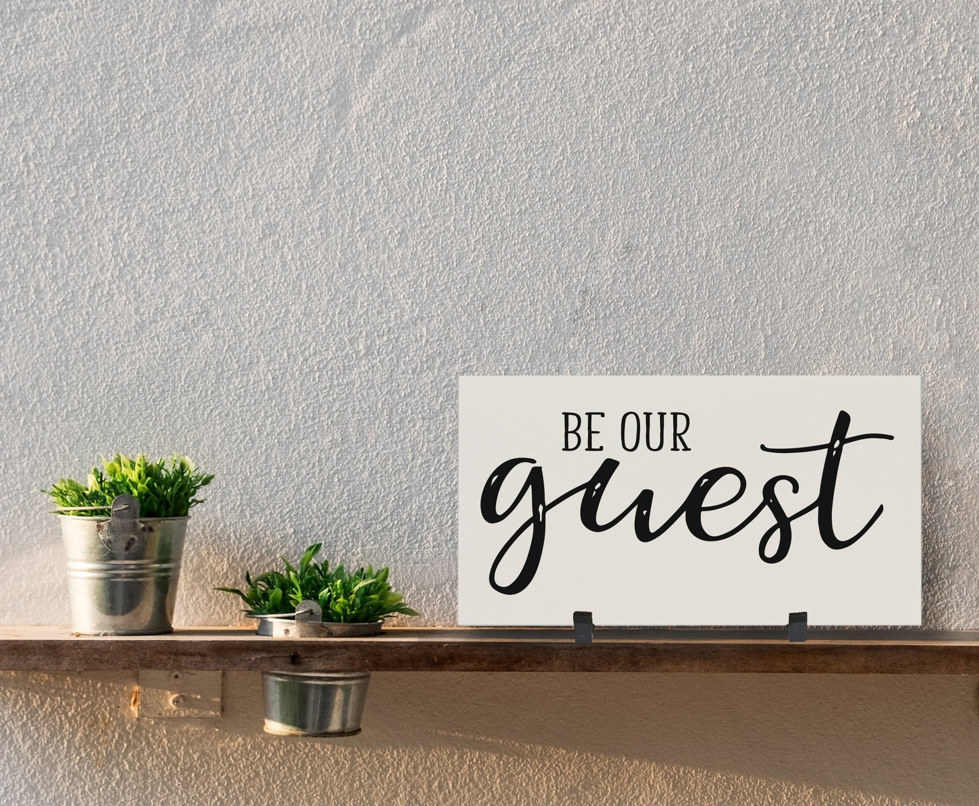 Home and Family Plaques Wall Home Decor - Be Our Guest - LifeSong Milestones