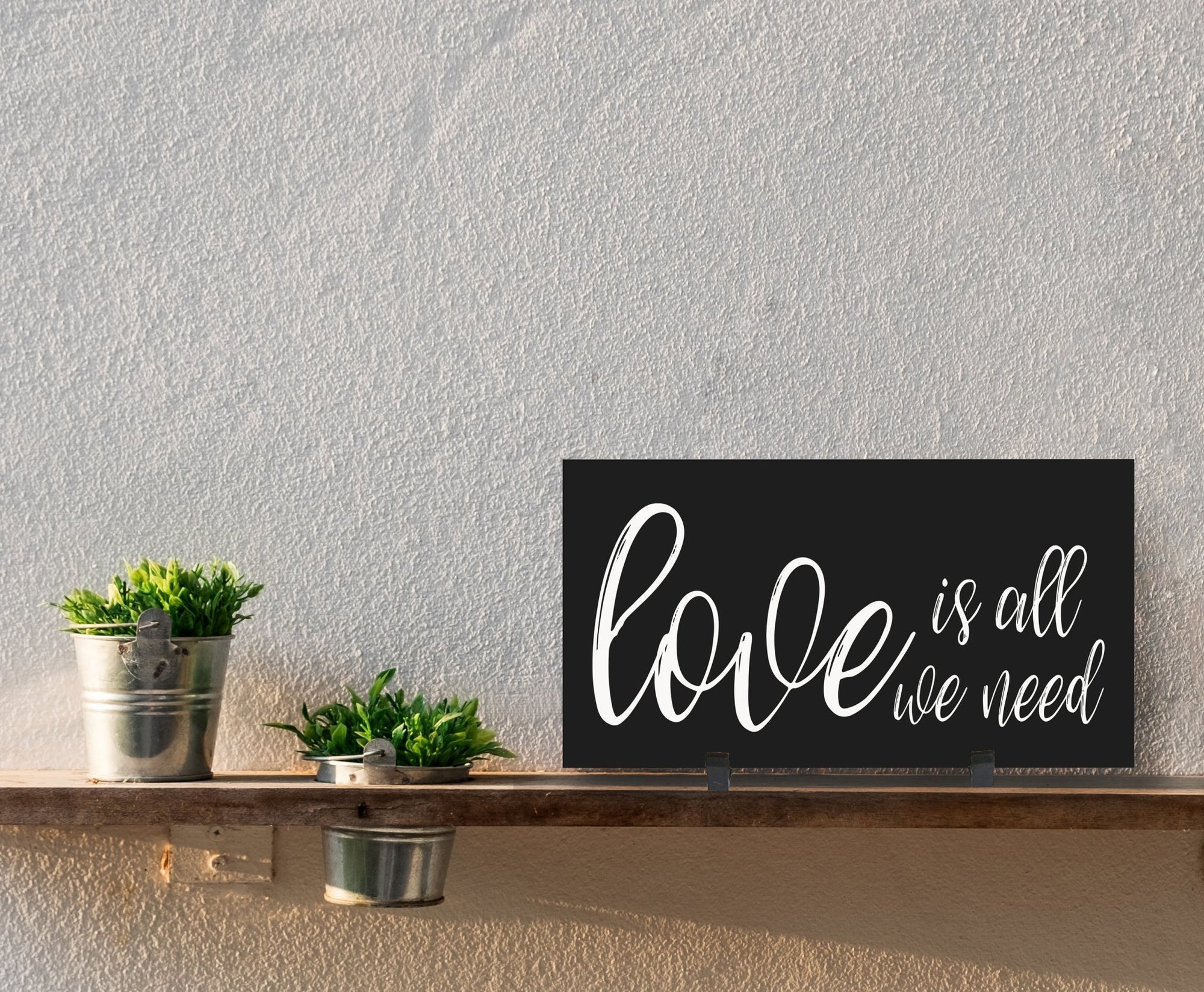 Home and Family Plaques Wall Home Decor - Love Is All - LifeSong Milestones