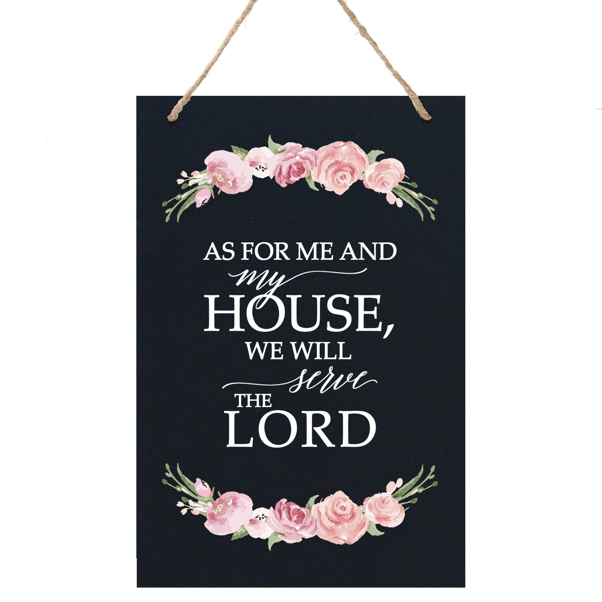 Housewarming Wall Hanging Sign Gift - As For Me and My House - LifeSong Milestones