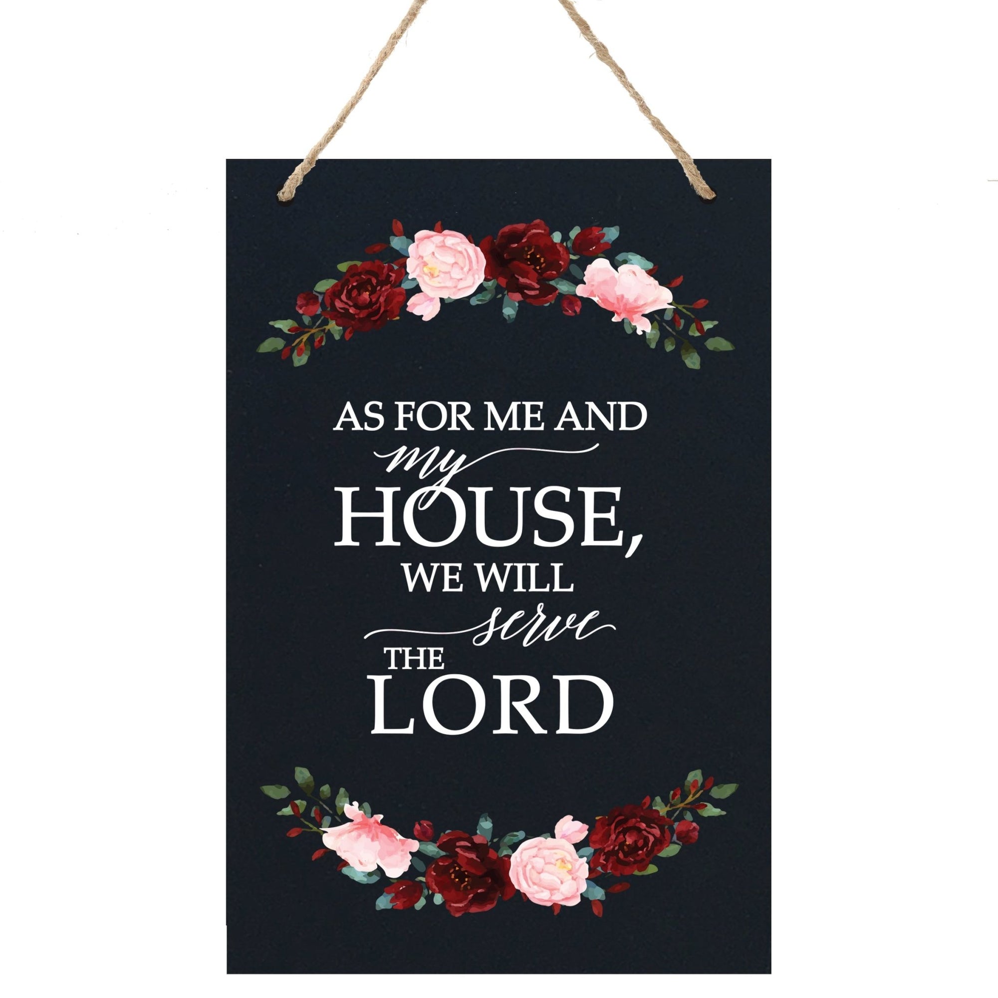 Housewarming Wall Hanging Sign Gift - As For Me and My House - LifeSong Milestones