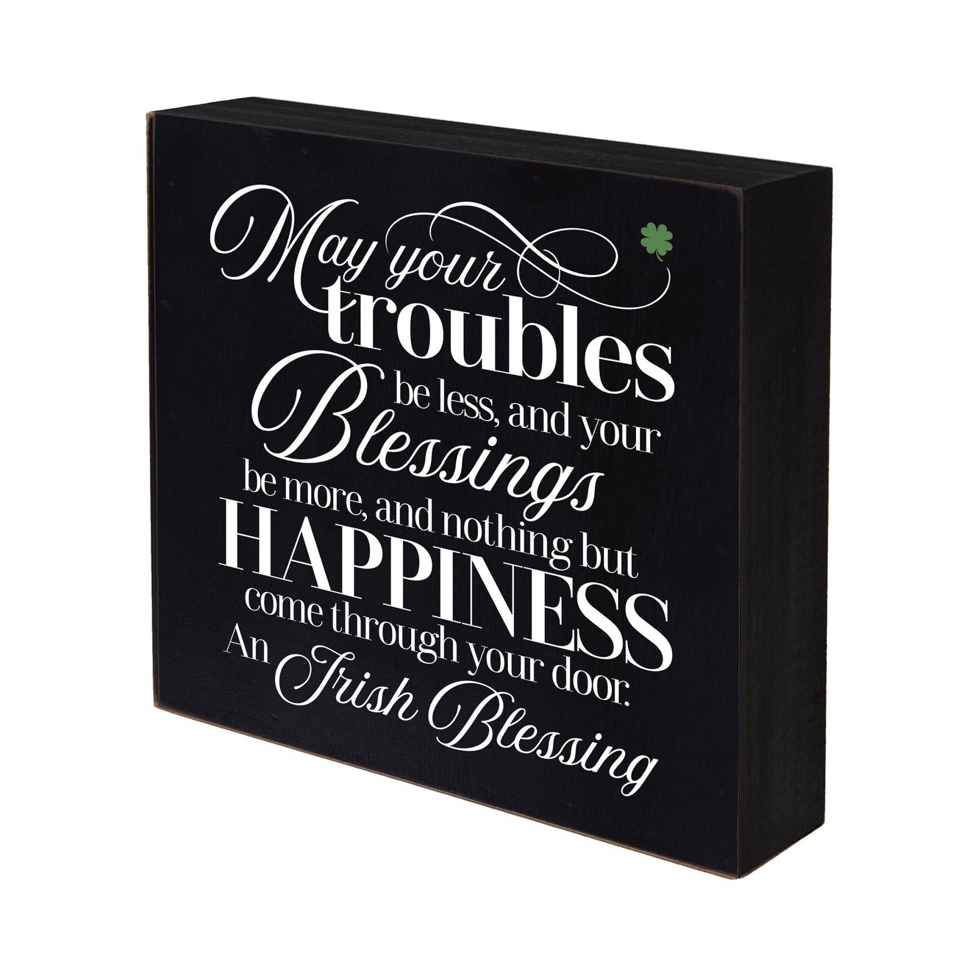 Inspirational 6x6 Shadow Box May Your Troubles - LifeSong Milestones