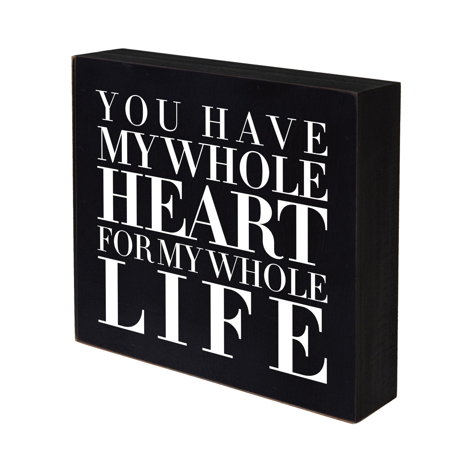 Inspirational 6x6 Shadow Box My Whole Heart - LifeSong Milestones