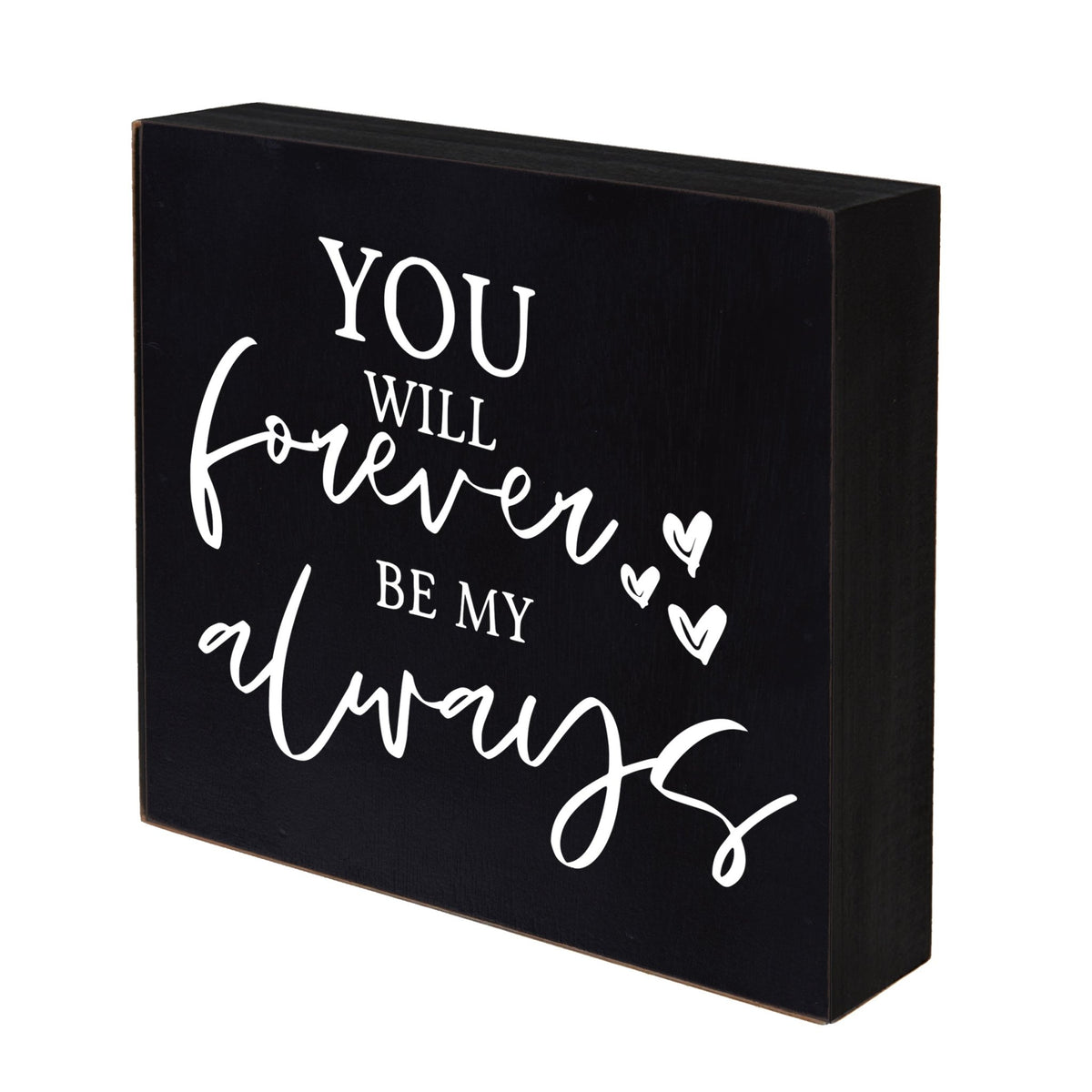 Inspiring Modern Framed Shadow Box 10x10 You Will Forever Be - LifeSong Milestones