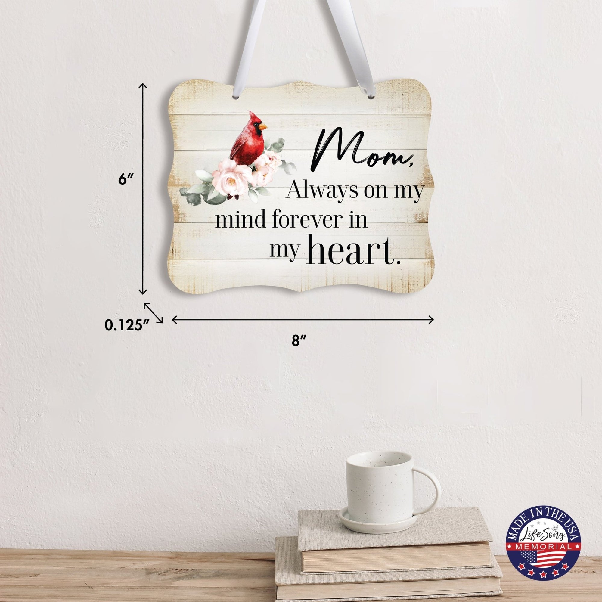 Memorial Wall Hanging Signs for Loss of Loved One - LifeSong Milestones