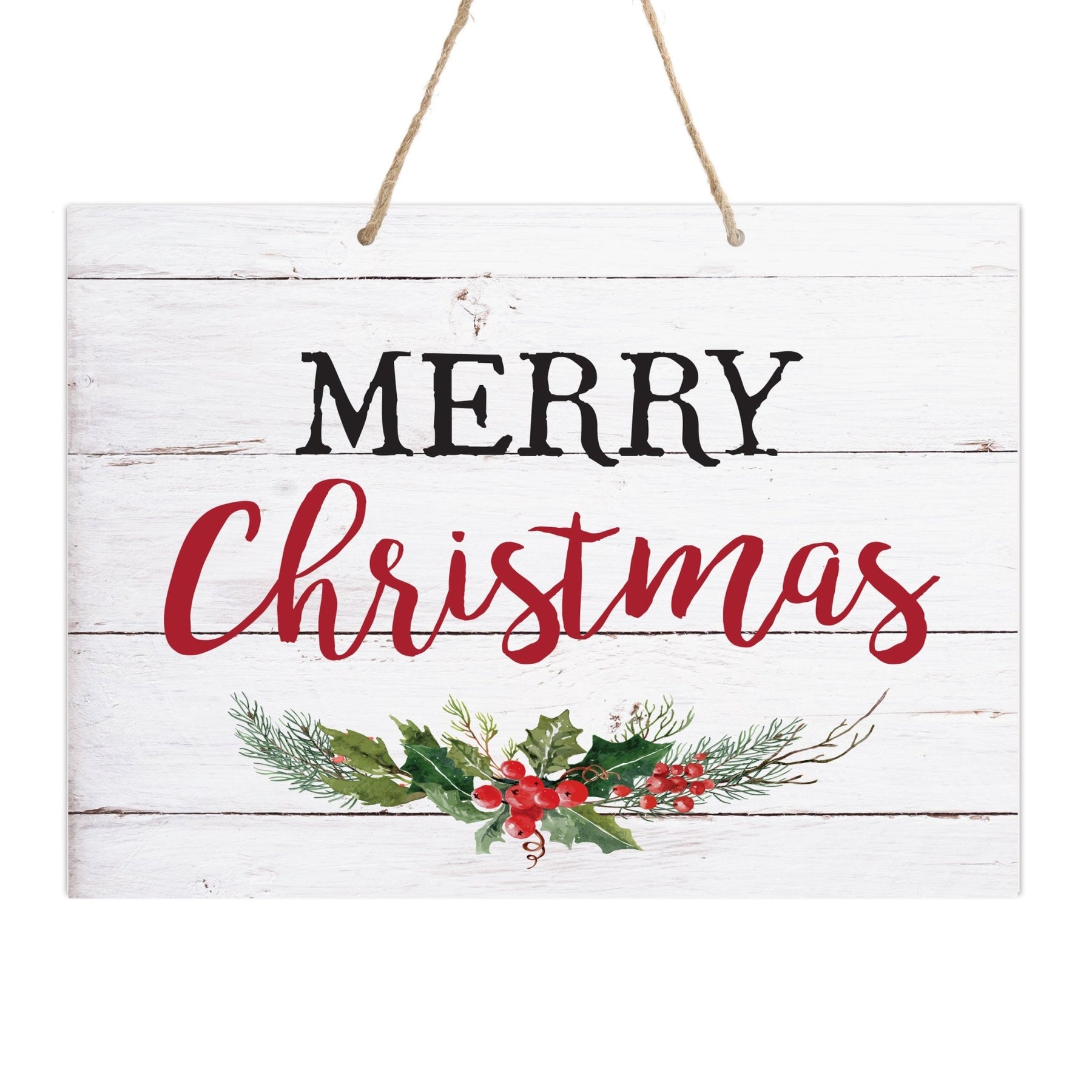 Merry Christmas Wall Hanging Sign - Merry Christmas - LifeSong Milestones