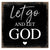 Modern 6x6in Wooden Sign (Let Go And Let God) Inspirational Plaque and Tabletop Family Home Decoration - LifeSong Milestones