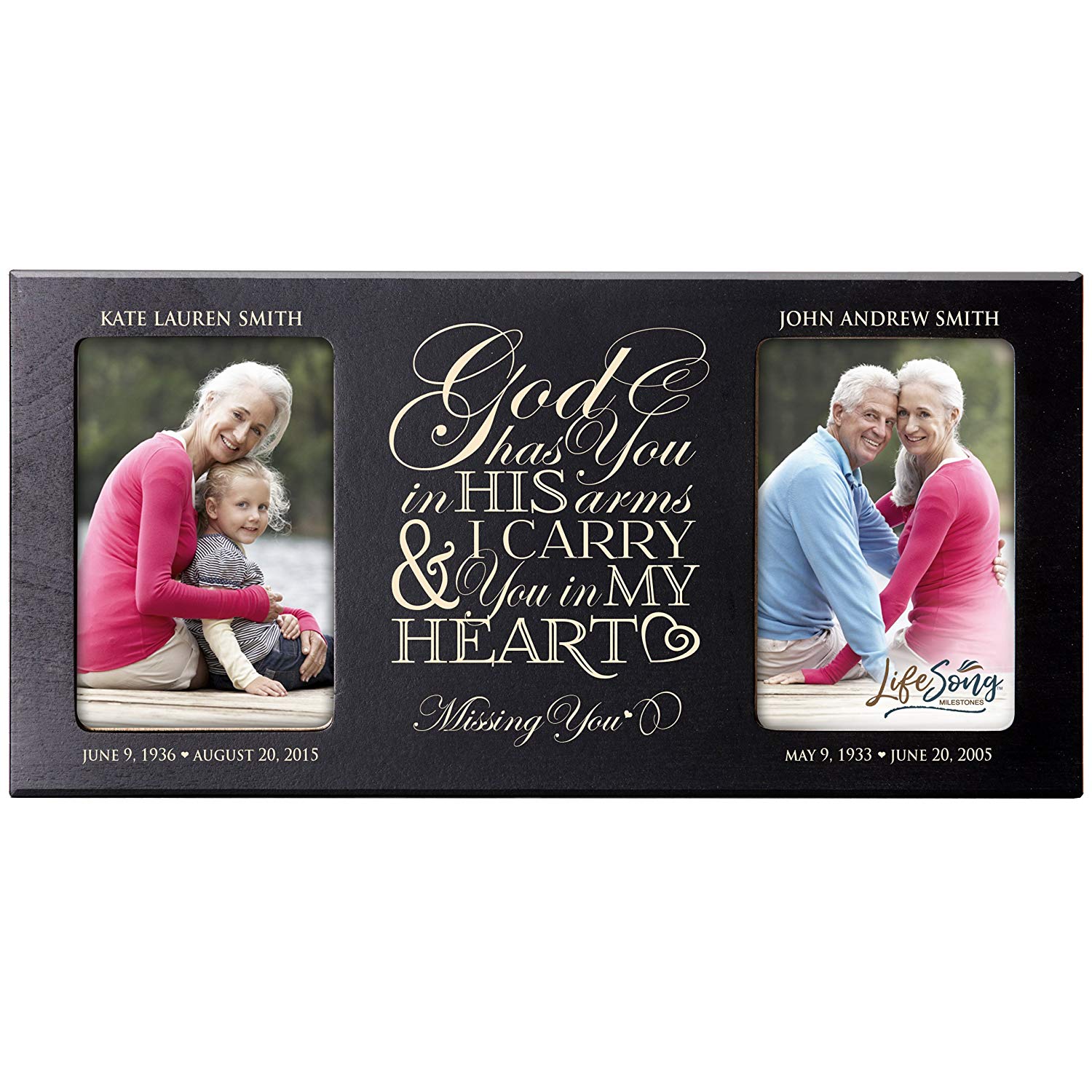 Rustic Hearts Custom Engraved 4x6 Picture Frame – Hailey Home