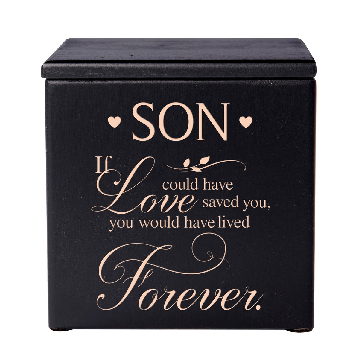 Small Handcrafted Wooden Keepsake Urns For a Beloved Son