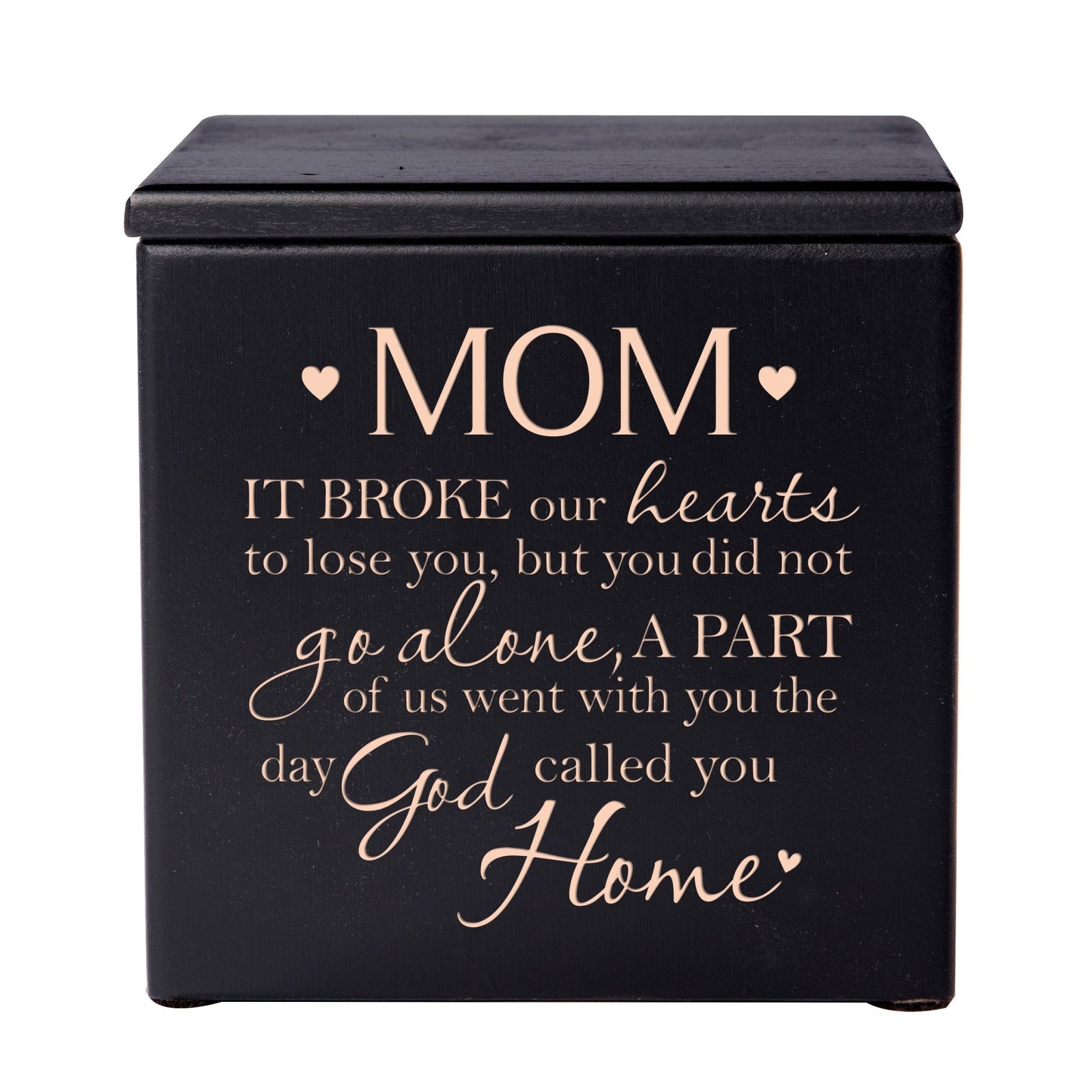 Decorative Small Wooden Cremation Urns For Mom's Treasured Keepsakes