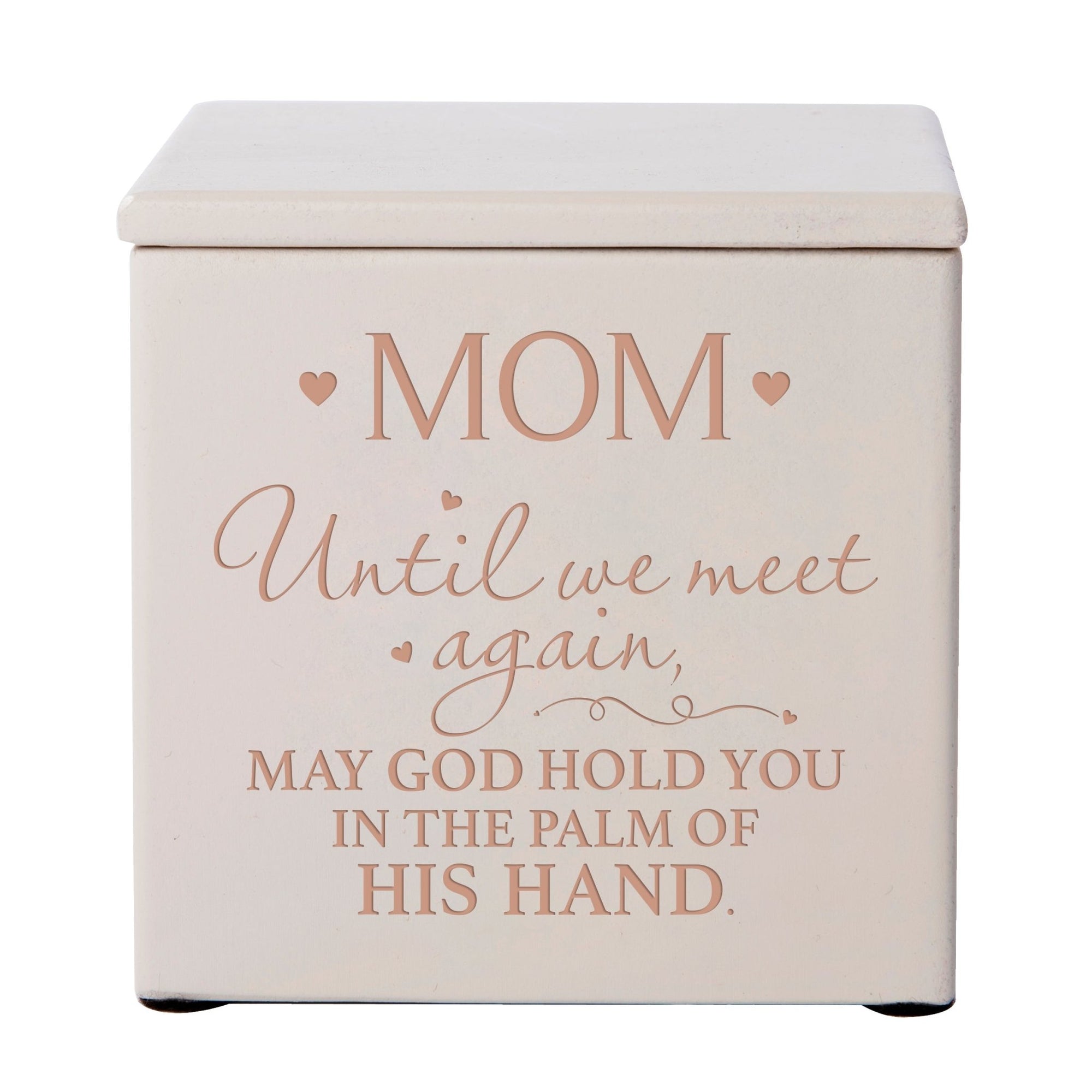 Premium Memorial Wooden Keepsake Urns in Memory of Mom