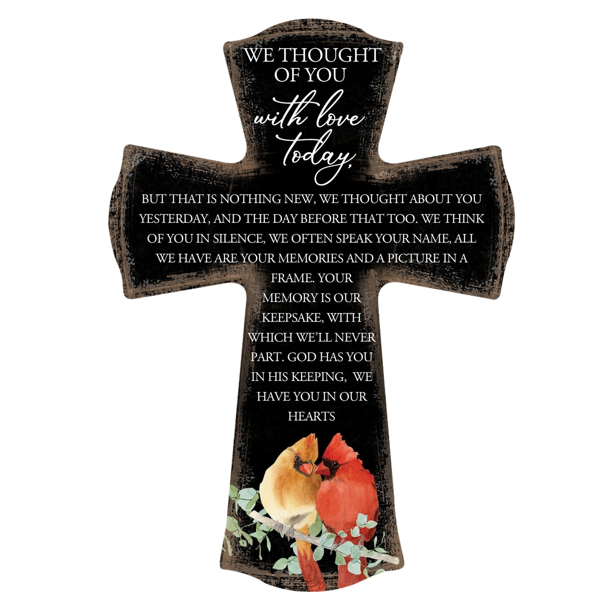 Modern Memorial Wall Cross Bereavement Gift - LifeSong Milestones