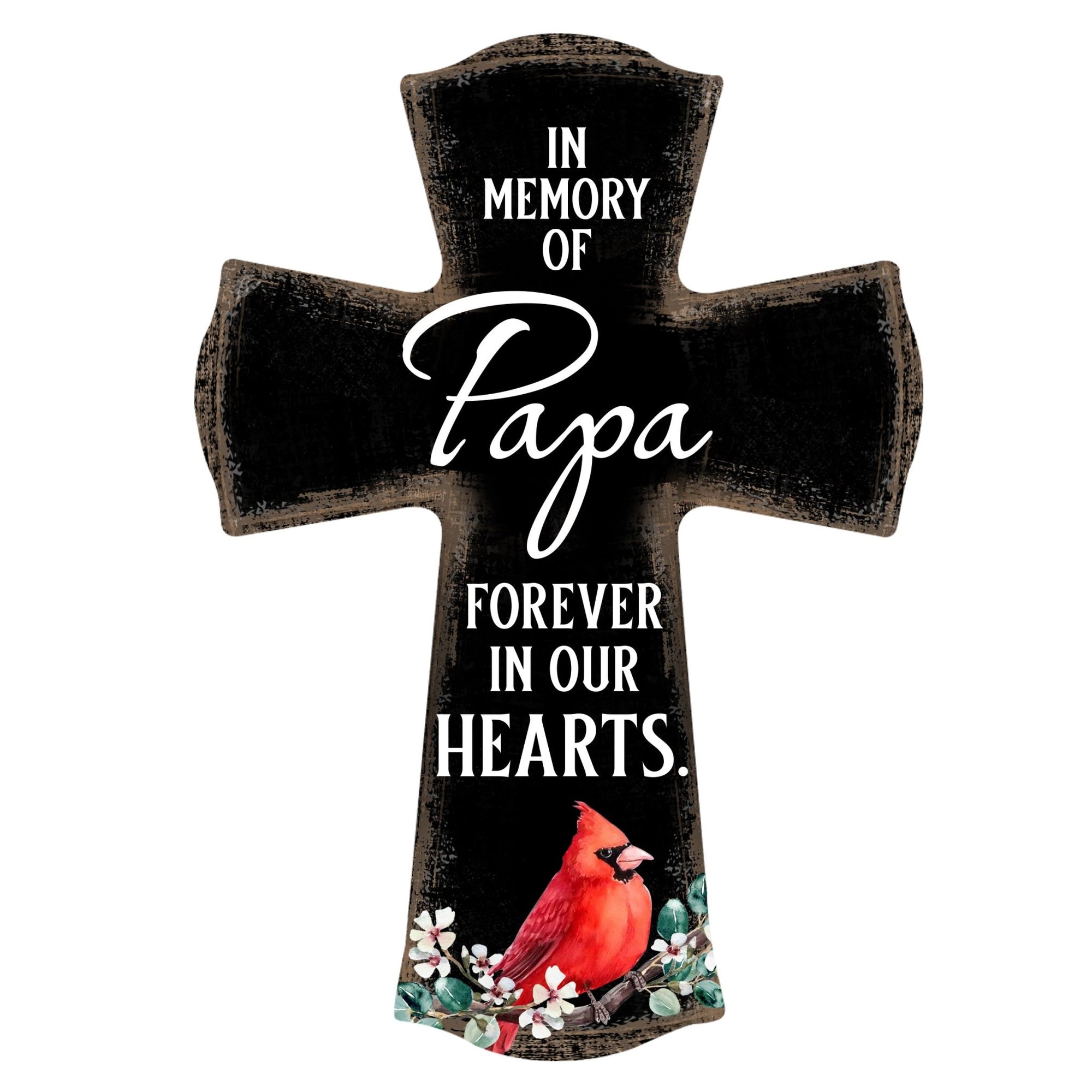 Modern Memorial Wall Cross Bereavement Gift - In Memory Of - LifeSong Milestones