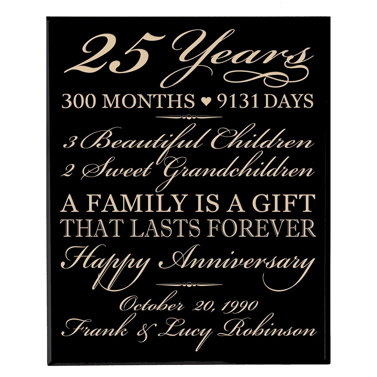 25 Year Anniversary Gift, 25th Anniversary Photo Collage Canvas, 25th  Wedding Anniversary Gift - Stunning Gift Store