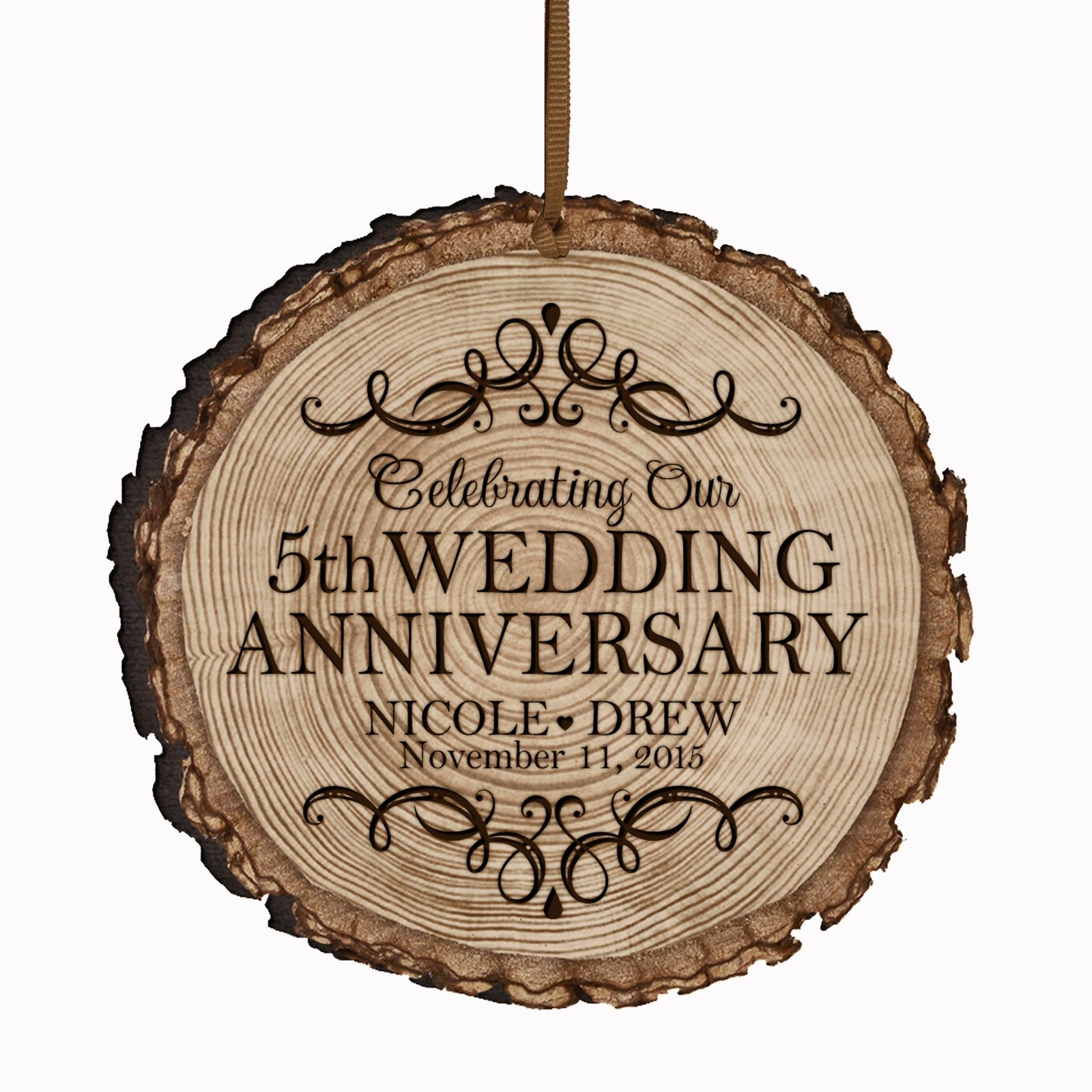 Engraved Wood as Wedding Gift - Fifth Wedding Anniversary store