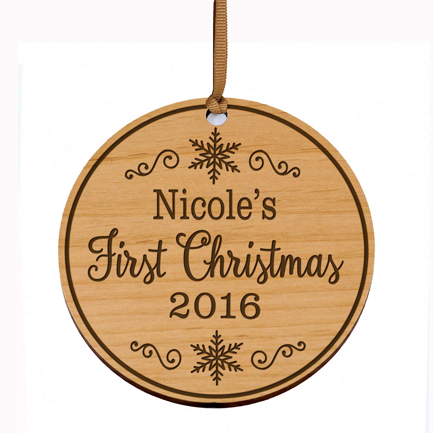 Personalized on sale ornaments 2016