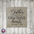 Personalized Ceramic Trivet with Inspirational verse 5.75in (Gather Here With) - LifeSong Milestones