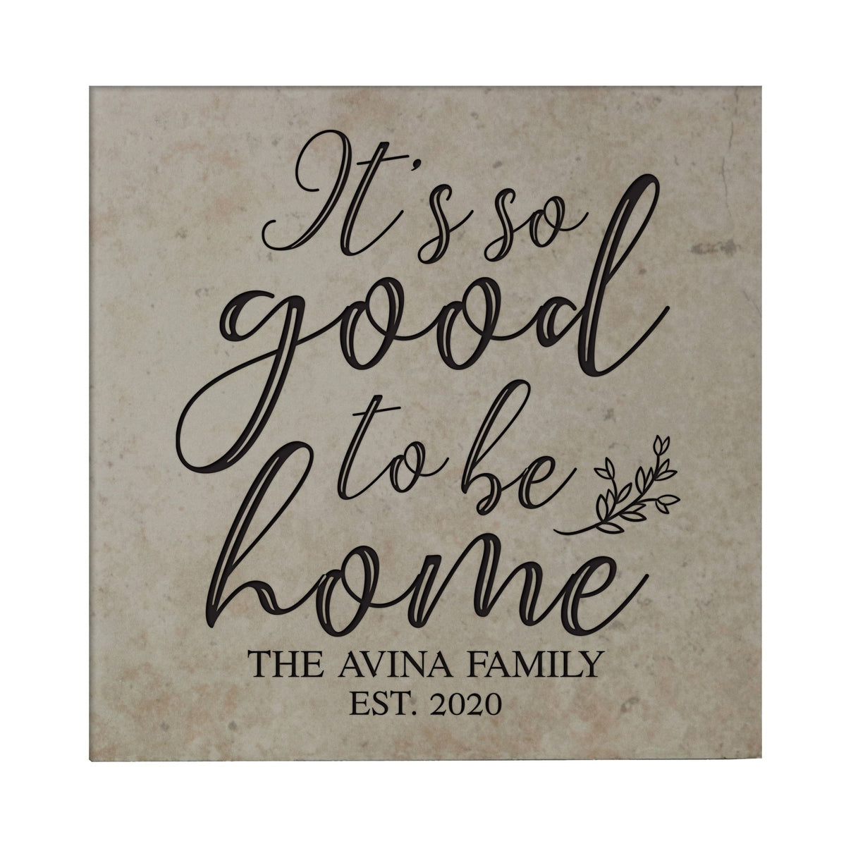 Personalized Ceramic Trivet with Inspirational verse 5.75in (It&#39;s So Good) - LifeSong Milestones