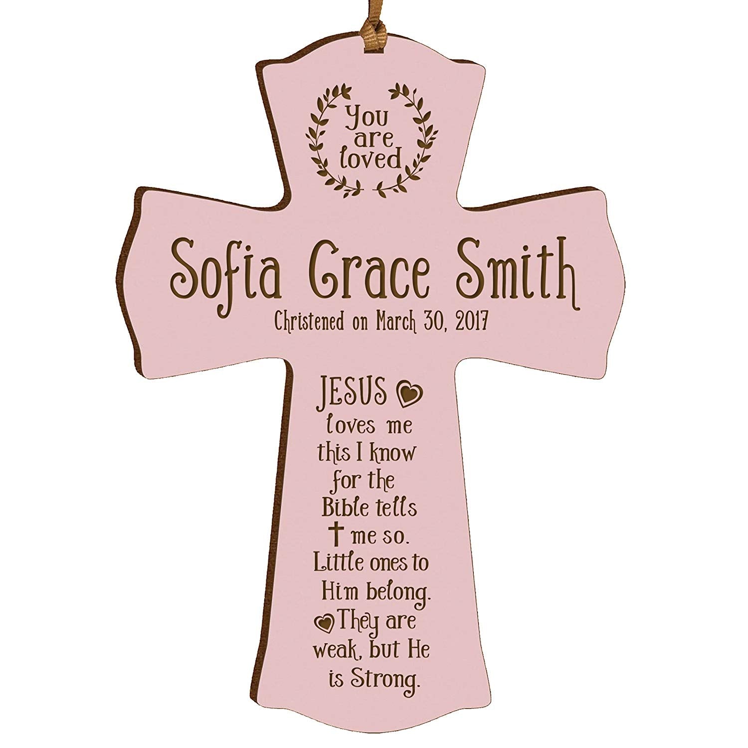 Personalized Wooden Name Blocks for Baby's Baptism and Christening