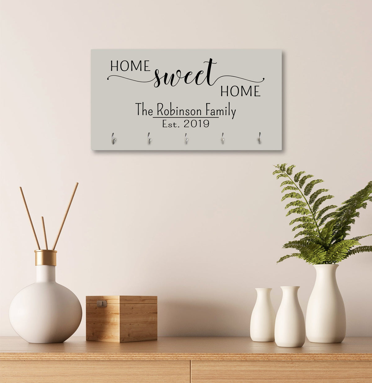 Personalized Established Key Holders - Home Sweet Home - LifeSong Milestones