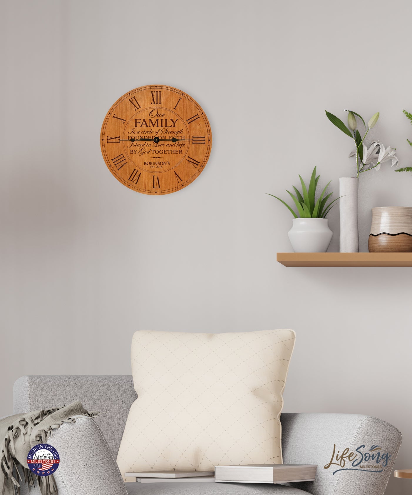 Talesonwood | Custom Engraved Wooden Wall Clock - Perfect Personalized Gift  Idea! – talesonwood