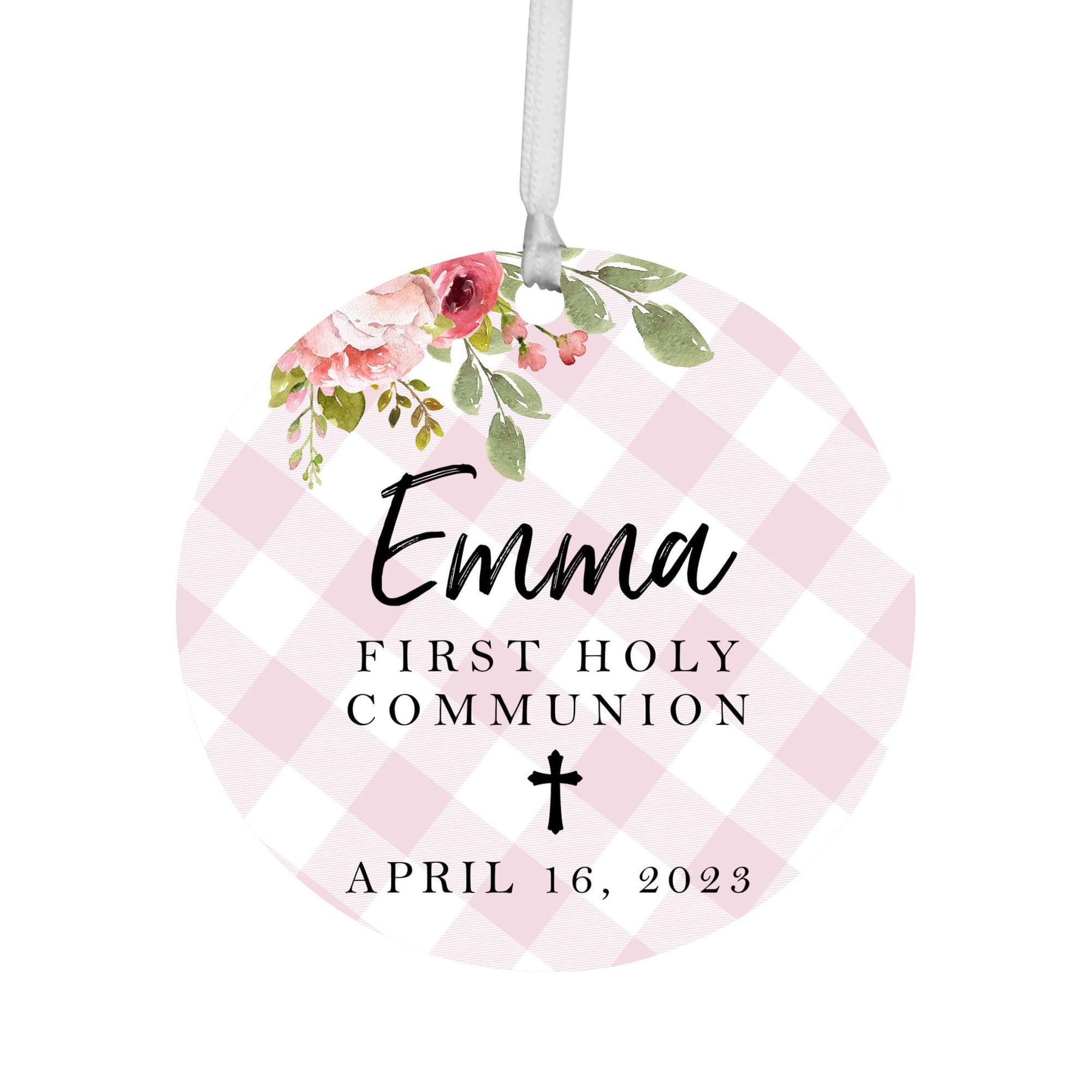 Personalized Holy Communion Wooden Ornament - May The Grace - LifeSong Milestones