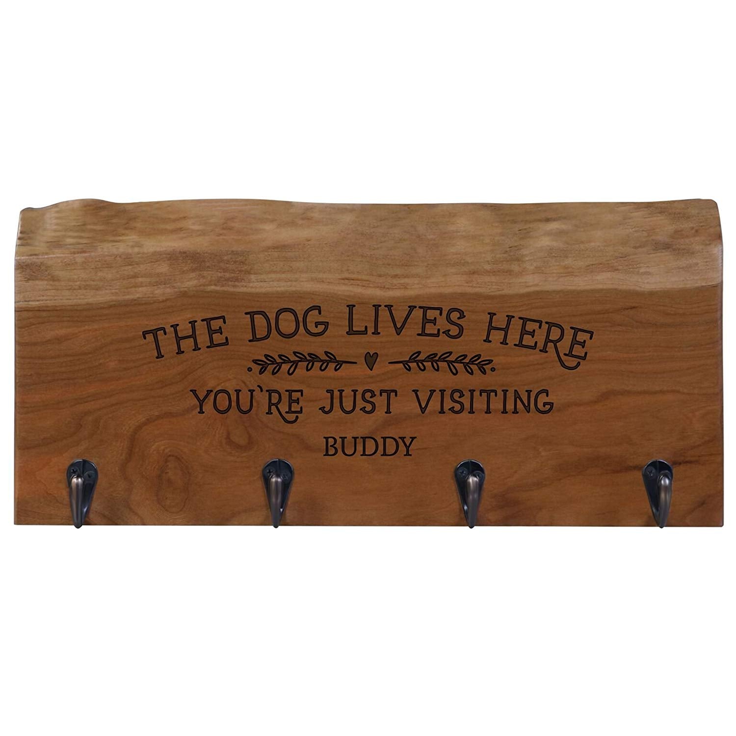 Personalized Live Edge Storage Racks - Cherry - LifeSong Milestones